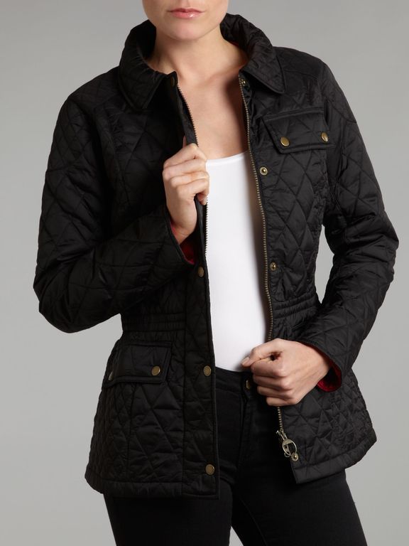 ladies black barbour jacket