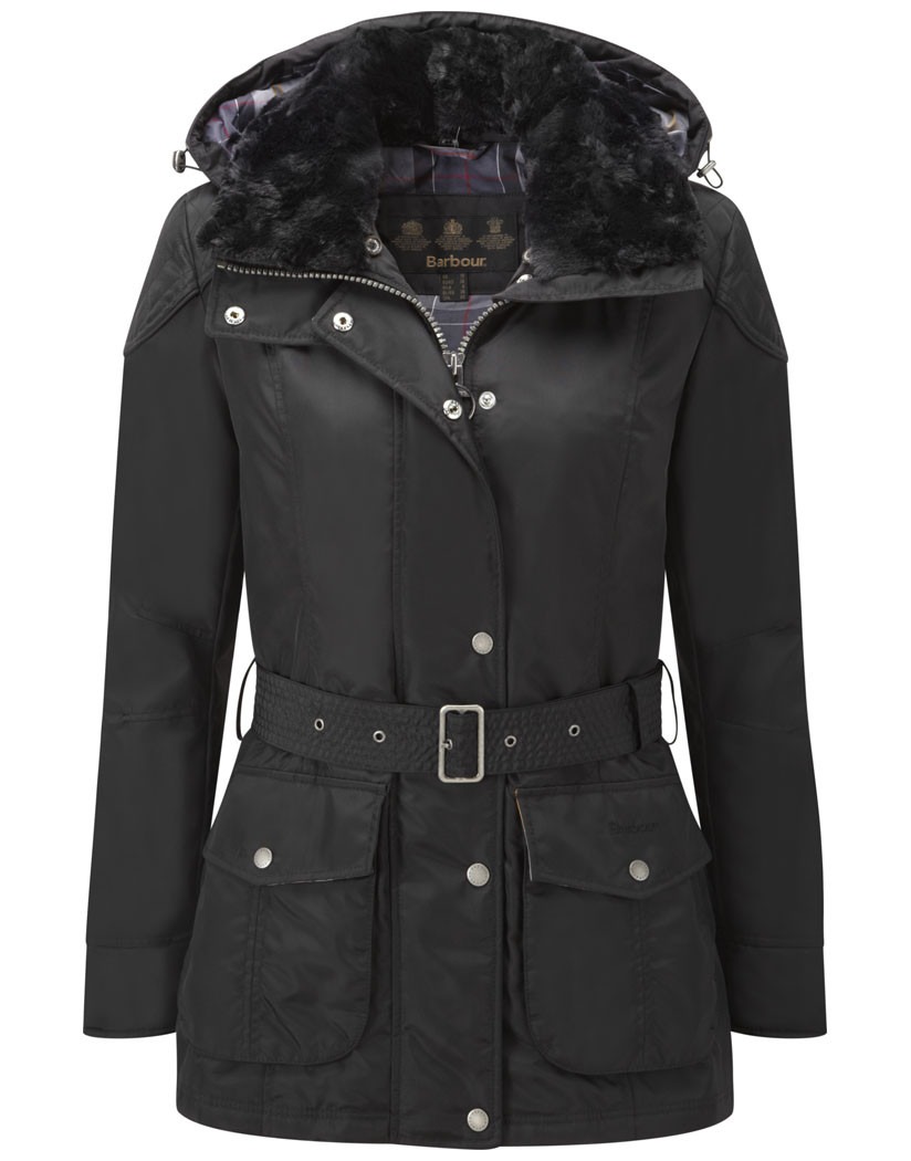 barbour black ladies jacket