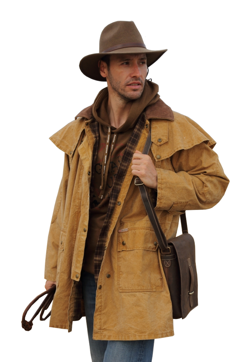 Cowboy Western Brown Duster Coat