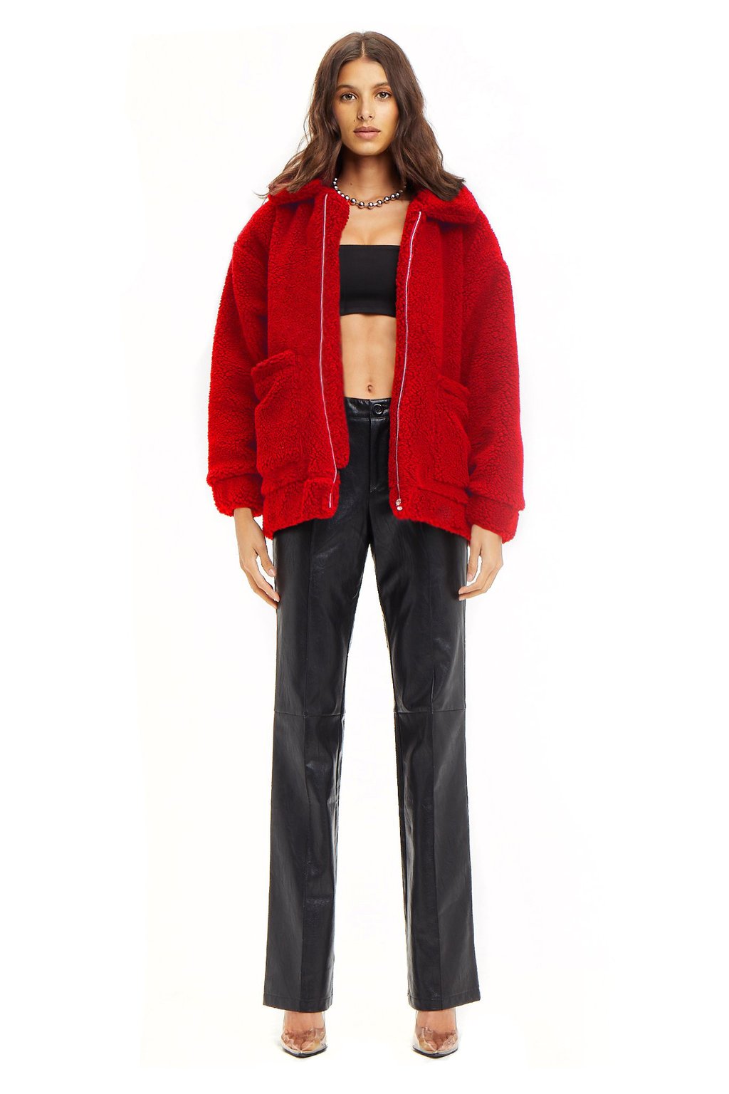 Pixie Red Outerwear Coat