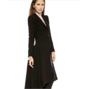 Black Overcoat For Women Graceful