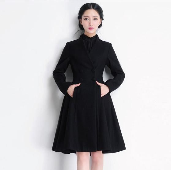 Women Should Have Black Overcoat in Their Closets Fit Coat