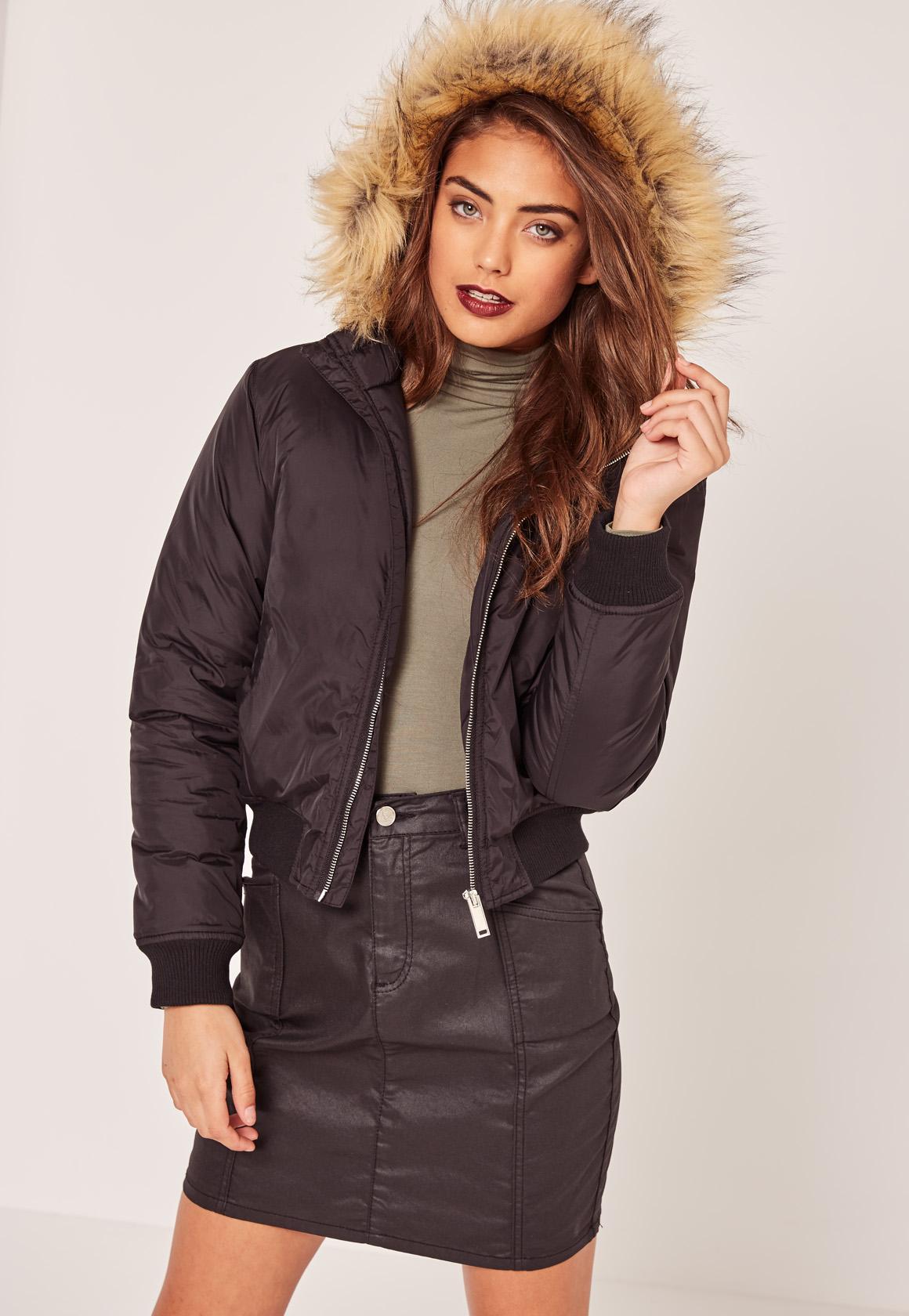 Black Winter Coat with Fur Hood – Gives You the Best Stylish Look | Fit