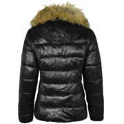 Black Winter Coat With Fur Hood Fancy