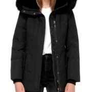 Black Winter Coat With Fur Hood Latest Premium
