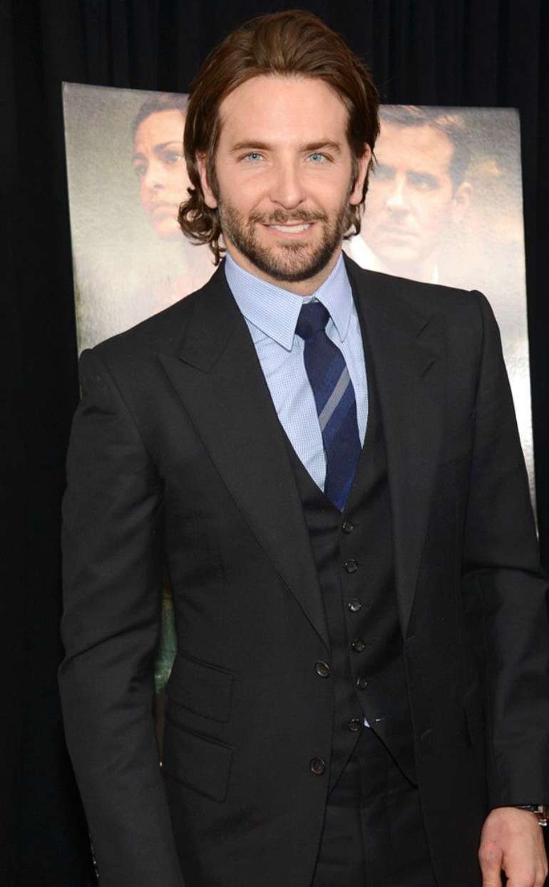 Bradley Cooper Blue Shirt Black Suit