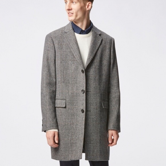 Mens Wool Cashmere Chesterfield Coat