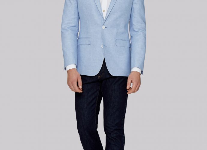 Sky Blue Blazer with Jean