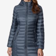 Weathered Slate 32 Degrees Hooded Packable Down Puffer Coat